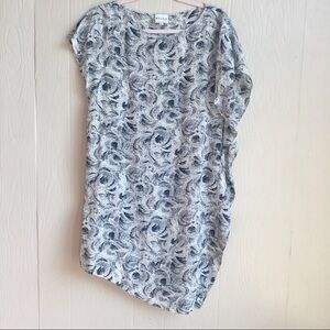 Reiss Silk Abstract Asymmetric Dress